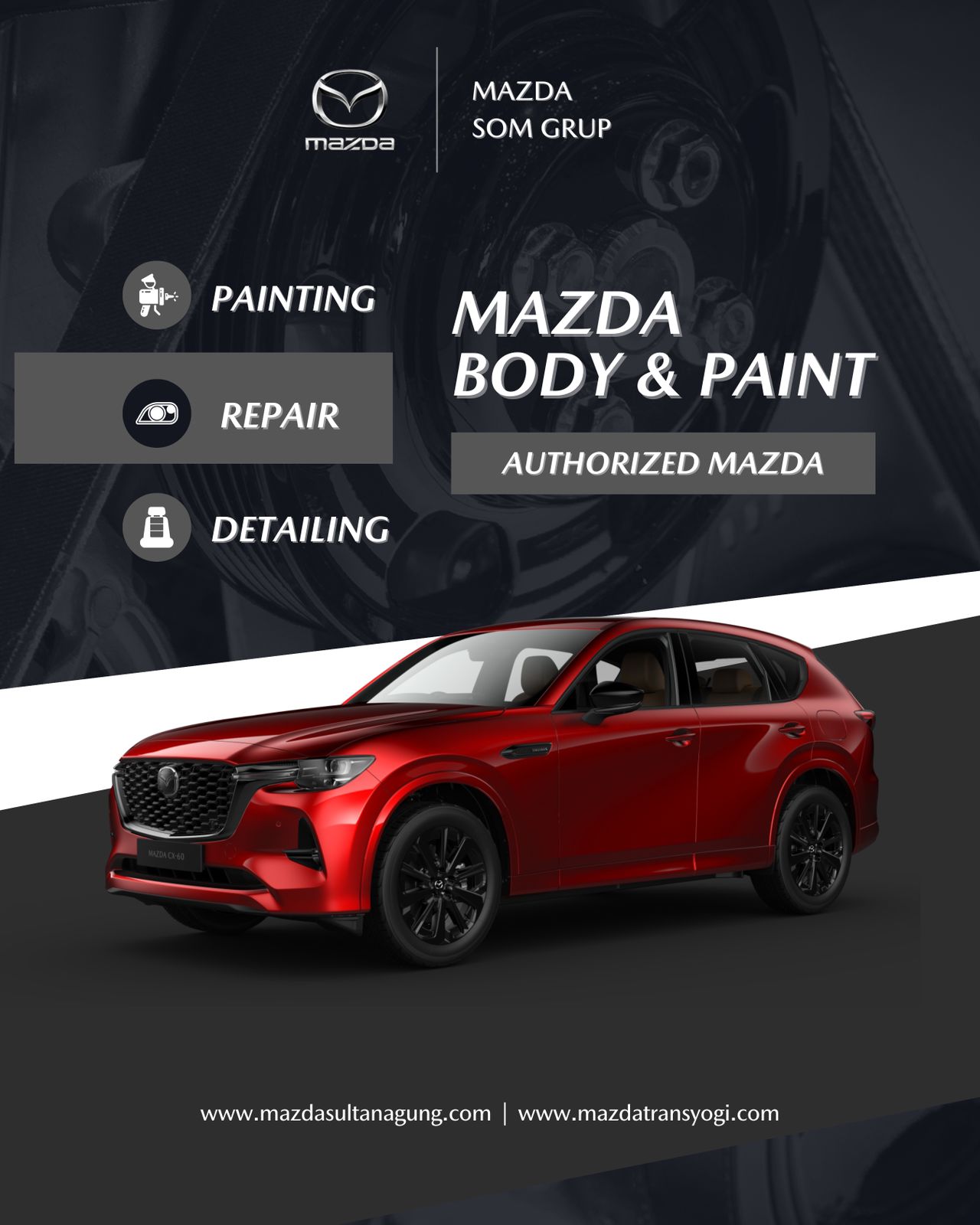 Body & paint Mazda, body repair mazda